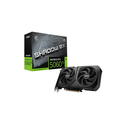 MSI RTX 5060 TI SHADOW 2X OC PLUS 8GB 128Bit GDDR7 Ekran Kartı