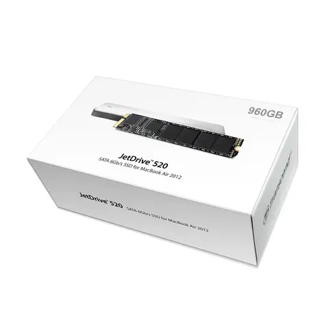 Transcend TS960GJDM520 960 GB JetDrive 520 570/460Mb/s 1 inch mSATA3 Mac SSD + Kit Harddisk