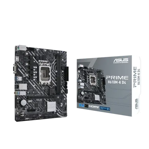 Asus PRIME H610M-K D4 Lga-1700 H610 DDR4 3200Mhz 5X Protection II Armoury Creae AT Suite3 Inten Anakart