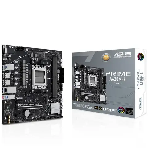 ASUS Prime A620M-E CSM 6400MHz (OC) DDR5 Soket AM5 M.2 HDMI DP VGA mATX Anakart