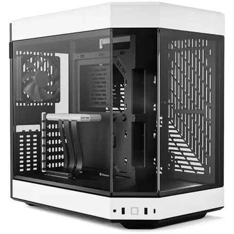 HYTE Y60 Siyah-Beyaz Temperli Cam USB 3.2 E-ATX Premium Mid Tower Gaming Kasa (CS-HYTE-Y60-BW) – 2 Yıl Birebir Değişim Garantili
