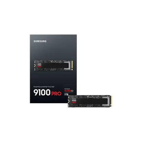 Samsung MZ-VAP1T0BW 1 TB 9100 Pro 14700-13300Mb/s PCIe Gen 5 x 4 NVMe M.2 22x80 SSD Harddisk