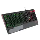 Dragos Sirius - MK019 USB Kablolu Full Rgb Makro Gaming Mekanik Klavye Mekanik Bilek Destekli Blue Switch Mekanik RGB Gaming Klavye