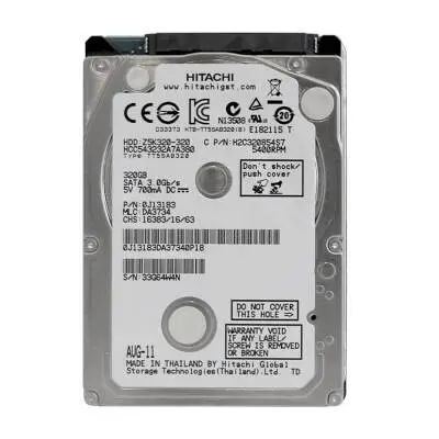 Hitachi Z5K320-320 Sata3 5400Rpm 16MB 2.5 inç 320GB Notebook HDD(RFB)