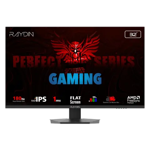 Raydin EG32EQI 31.5 inch 2560x1440 1ms 180Hz Multimedia HDMI DP Quad HD IPS Oyuncu Monitörü