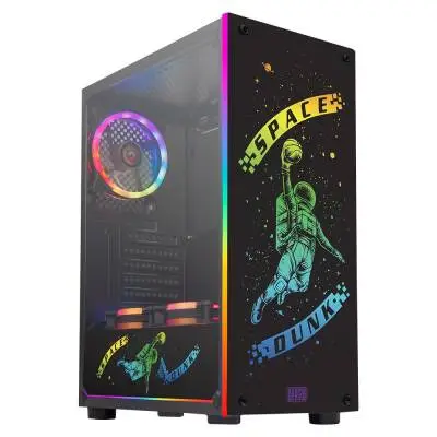 Dragos Space Dunk 3x RGB Fan USB 3.0 500W 80+ Plus ATX Led Gaming Oyuncu Işıklı Bilgisayar Kasası