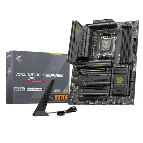 MSI MAG X870E TOMAHAWK WIFI 8400MHz (OC) DDR5 Soket AM5 M.2 HDMI DP ATX Anakart