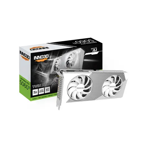 Inno3D RTX5060Ti 16GB Twin X2 OC White 128Bit GDDR7 Ekran Kartı