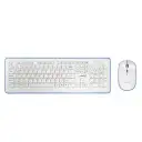 Turbox Oculus TR-K90 USB Kablosuz Beyaz/Mavi Multimedya Standart Q Klavye ve Mouse Set