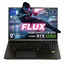 GameRaider FLUX GR16 Intel Core i9-14900HX GeForce RTX 5060 8GB 115W 16GB DDR5 2TB SSD 16 inç 2.5K QHD+ 300Hz W11 Home Gaming Laptop – Çanta Hediyeli