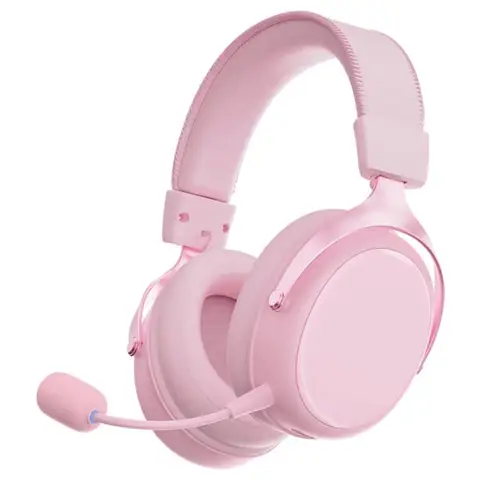 AKKO Verge S9 Ultra Pink PS5 Uyumlu 7.1 Sanal Surround Kablosuz Gaming Kulaklık