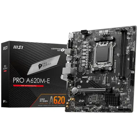 MSI PRO A620M-E 6000Mhz(OC) DDR5 Soket AM5 M.2 Hdmi Vga mATX Gaming Anakart