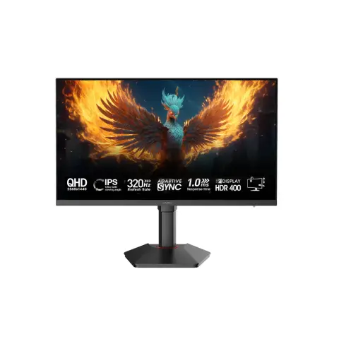 Koorui 27'' G2721E 320Hz 1ms IPS QHD 2K Pivot Gaming Monitör
