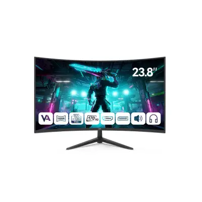 NPC 23.6" MD240K-V181 Curved 1920x1080 1MS 170Hz Monitör