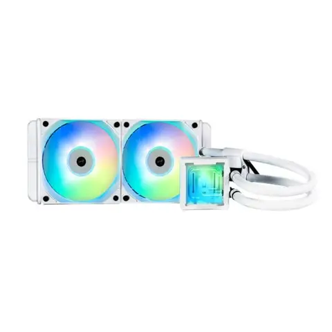 BitFenix Cube V2 Beyaz ARGB 240mm Intel-AMD Uyumlu İşlemci Sıvı Soğutucu (AIO-240-WW27A-RP)