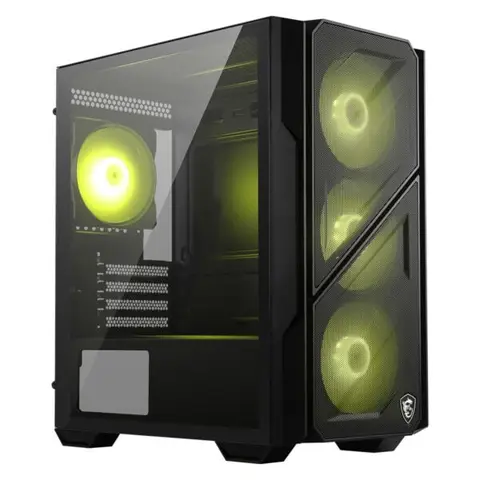 MSI MAG FORGE M110R AIRFLOW 4x120mm ARGB Fan Mesh Temperli Cam Mini Tower mATX Gaming Kasa