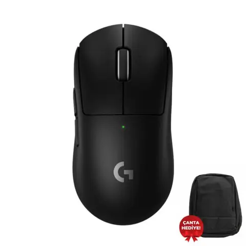 Logitech G PRO X Superlight 2 Kablosuz Siyah Gaming Mouse (910-006631) – Çanta Hediyeli