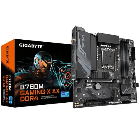 GIGABYTE B760M GAMING X AX DDR4 INTEL 5333MHZ(OC) RGB M2 WI-FI 1700P mATX ANAKART