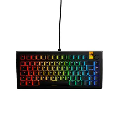 GLORIOUS GMMK3 HE %75 Siyah Modüler Türkçe RGB Kablolu Mekanik Gaming Klavye