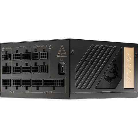 Msi MEG AI1300P PCIE5 1300W 80 Plus Platinum 12cm Fanl� Mod�ler ATX Power Supply