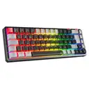 Rampage Yoru Mini Pro RGB Outemu Red Switch Mekanik Kablosuz Oyuncu Klavyesi-Siyah/Gri