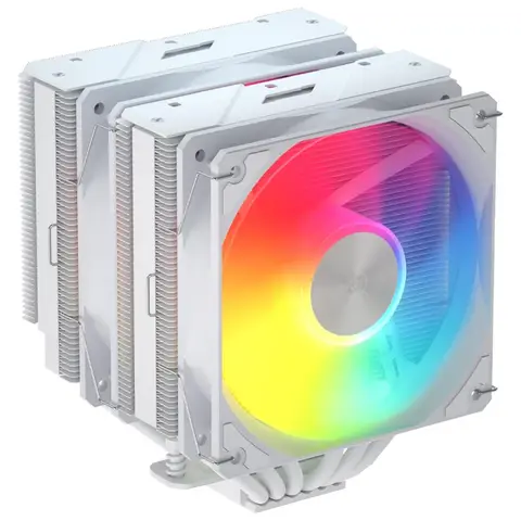 FSP MP7-WA 2x120mm Fanlı LGA1700/1851/AM5 Beyaz ARGB İşlemci Soğutucu