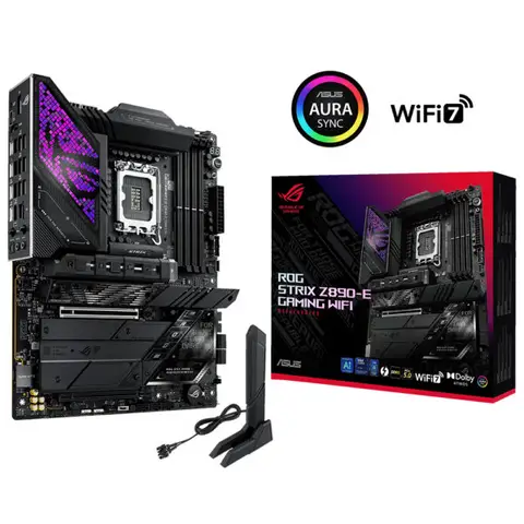 ASUS ROG Strix Z890-E Gaming WiFi 8800MHz (OC) DDR5 Soket LGA1851 M.2 HMDI DP ATX Anakart