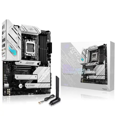 ASUS ROG STRIX B650-A GAMING WIFI AMD AM5 DDR5 6400 DP 3xM2 USB3.2 WiFi 6E+BT AURA RGB 2.5Gbit LAN ATX ANAKART