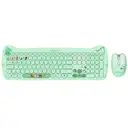 Everest KM-6283 CATTY Renkli Tuşlu Yeşil 2.4 ghz + BT Kablosuz Q Multimedia Klavye Mouse Set