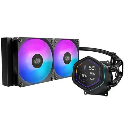 Cooler Master MasterLiquid Core Nex Digital ARGB 240mm Intel-AMD Uyumlu İşlemci Sıvı Soğutucu (MLX-D24M-A18PA-RD)