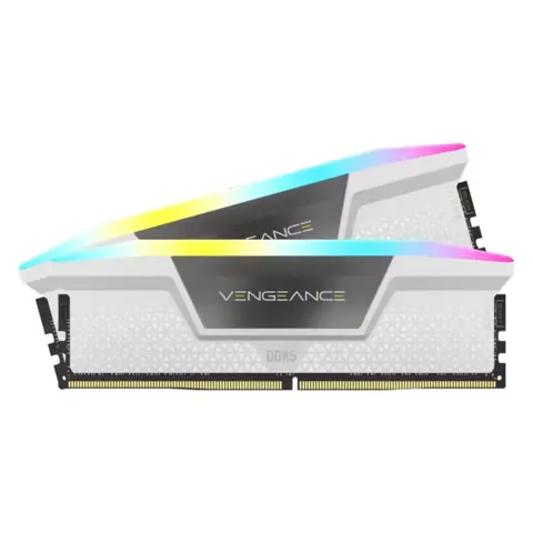 Corsair Vengeance RGB 32GB (2x16GB) 6400MHz CL36 INTEL XMP 3.0 – AMD EXPO DDR5 Beyaz Ram (CMH32GX5M2B6400Z36W)