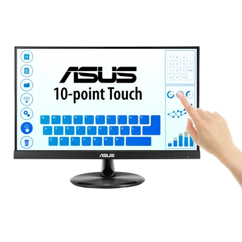 Asus VT229H 21.5 inch 1920x1080 5ms 75hz Multimedia VGA HDMI Dokunmatik Monitör