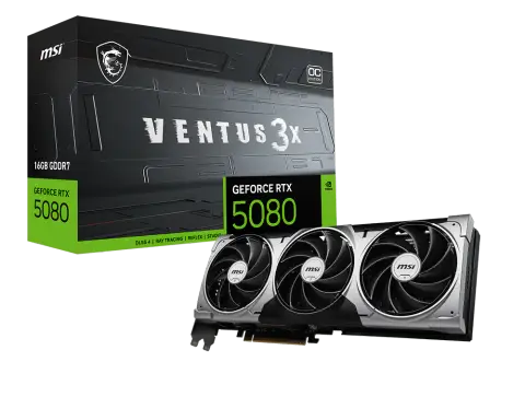 Msi GEFORCE RTX 5080 16G VENTUS 3X OC 16 GB GeForce TYX5080 OC 256Bit NVIDIA Ekran Kartı