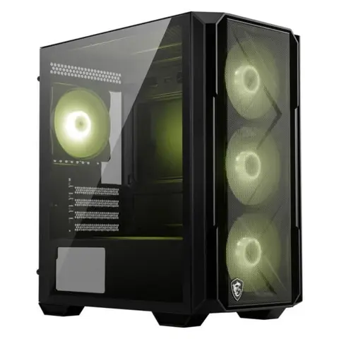 MSI MAG FORGE M120R AIRFLOW 4x120mm ARGB Fan Mesh Temperli Cam Mini Tower mATX Gaming Kasa
