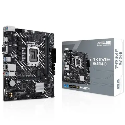 ASUS Prime H610M-D 5600MHz DDR5 Soket 1700 M.2 HDMI VGA mATX Anakart