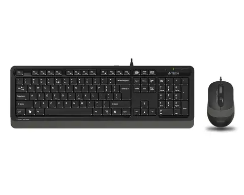 A4 Tech F1010 Q TR USB Multimedia Kablolu Gri Klavye Mouse Seti