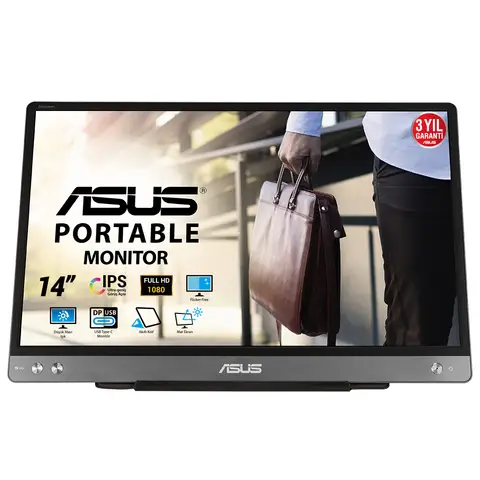 Asus MB14AC 14 inch 1920x1080 5ms USB Type C IPS Ta��nabilir Monit�r