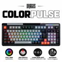 Dragos ColorPulse Siyah Gri Red Switch Hotswap Şarjlı USB Wireless Bluetooth Full RGB Oyuncu Mekanik Klavyesi