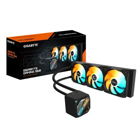 Gigabyte Gaming GME-360 ARGB 360mm İşlemci Sıvı Soğutucu - 3X120mm PWM Fan Intel Amd Uyumlu - Siyah