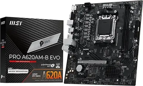 MSI Pro A620AM-B Evo AMD AM5 DDR5 Micro ATX Anakart