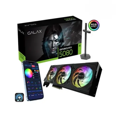 GALAX GeForce RTX 5080 EX Gamer 1-Click OC 16GB GDDR7 256 Bit DLSS 4 Ekran Kartı (58NZN6MDBYEX)