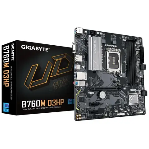 GIGABYTE B760M D3HP DDR5 5600MHz(OC) Soket 1700 M.2 HDMI DP mATX Anakart