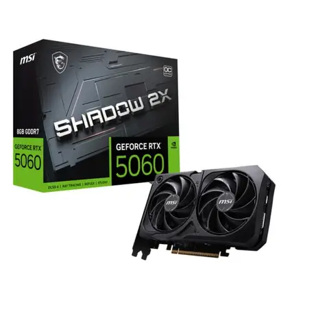 MSI GeForce RTX 5060 8G SHADOW 2X OC 8GB GDDR7 128 Bit DLSS 4 Ekran Kartı