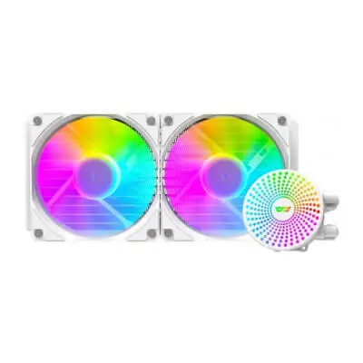 Darkflash Radiant DC-240 Intel AMD 240MM ARGB Beyaz Sıvı Soğutucu