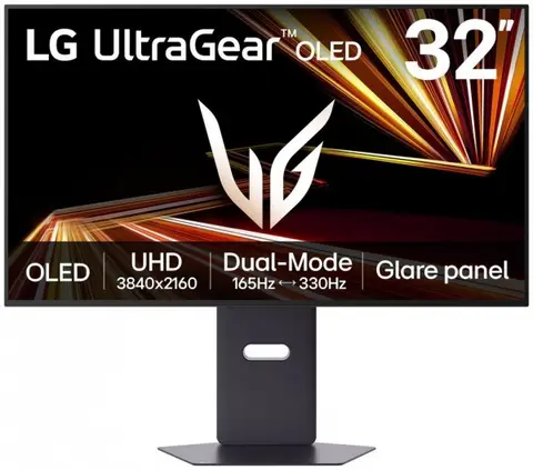 Lg 32GX850A-B 32 inch 3840x2160 0.3ms 330Hz HDMI DP Dual Mode OLED True Black 400 Monitör