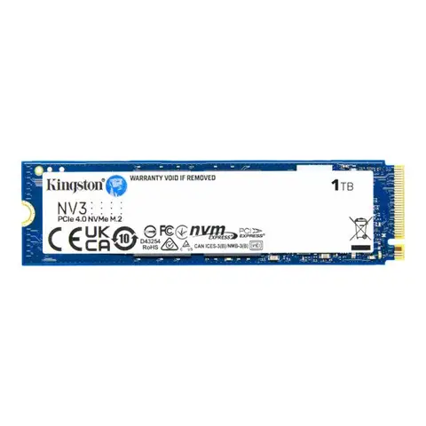 Kingston NV3 1TB NVMe PCIe 4.0 Okuma 6000MB – Yazma 4000MB M.2 SSD (SNV3S/1000G)