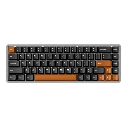 AKKO MOD68 HE Misty Black Brown %65 AstroLink Magnetic Switch 8K Hz Hall Effect Hotswap ARGB Kablosuz İngilizce Mekanik Gaming Klavye
