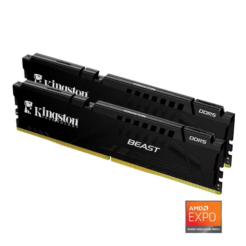 Kingston KF560C30BBEK2/32TR 32 GB (2x16) DDR5 6000Mhz CL30 Beast Expo Bilgisayar Bellek