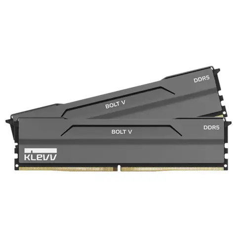 KLEVV BOLT V 64GB (2x32GB) 6000MHz CL30 INTEL XMP 3.0 – AMD EXPO DDR5 Charcoal Grey Ram (KD5BGUA80-60A300H) – 2 Yıl Birebir Değişim Garantili