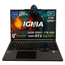 GameRaider IGNIA GR16 Intel Core i9-14900HX GeForce RTX 5070Ti 12GB 140W 32GB DDR5 1TB SSD 16 inç  2.5K QHD+ 300Hz FreeDos Gaming Laptop – Çanta Hediyeli